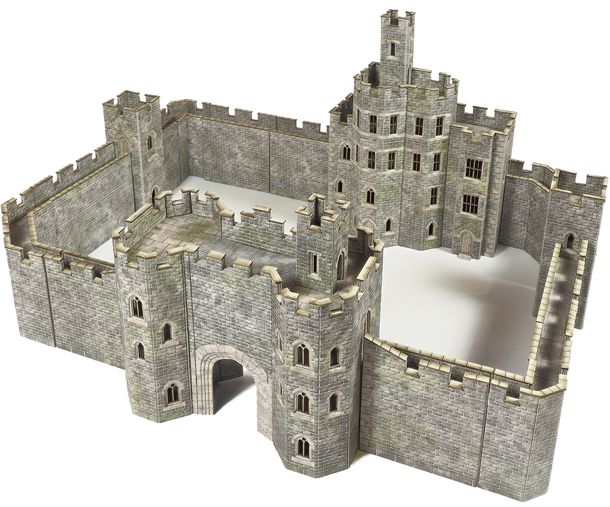 Castles OO Metcalfe PO295 Building Sheets Castle Wall Stonework Paving etc.