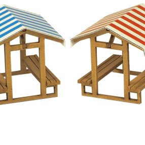 PN830 N Scale Market Stalls